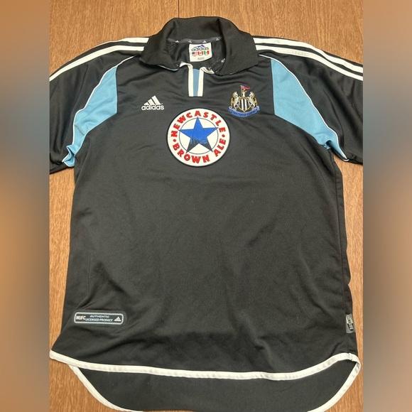 Newcastle Adidas 1999 Training Football Soccer Shirt Jersey Big Logo Mens L - Picture 1 of 9